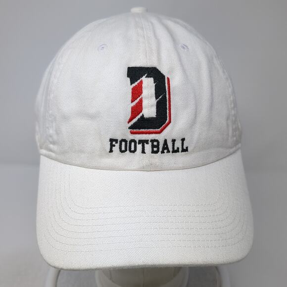 D Football Slideback Hat White One Size Embroidered Nike Heritage86 - Picture 2 of 10